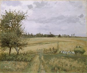 Paisaje en Pontoise, siglo XIX